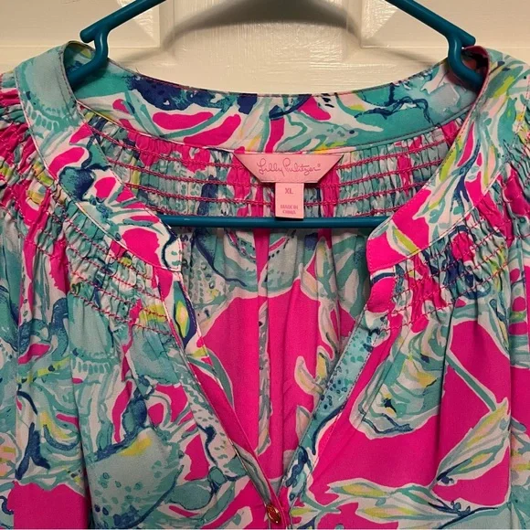 Lilly Pulitzer Lobsters in Love Elsa Top Size XL - Picture 4 of 6